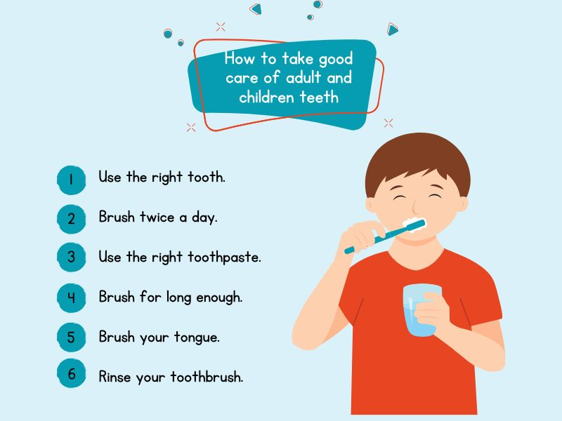 How to take good care of adult and children teeth? 